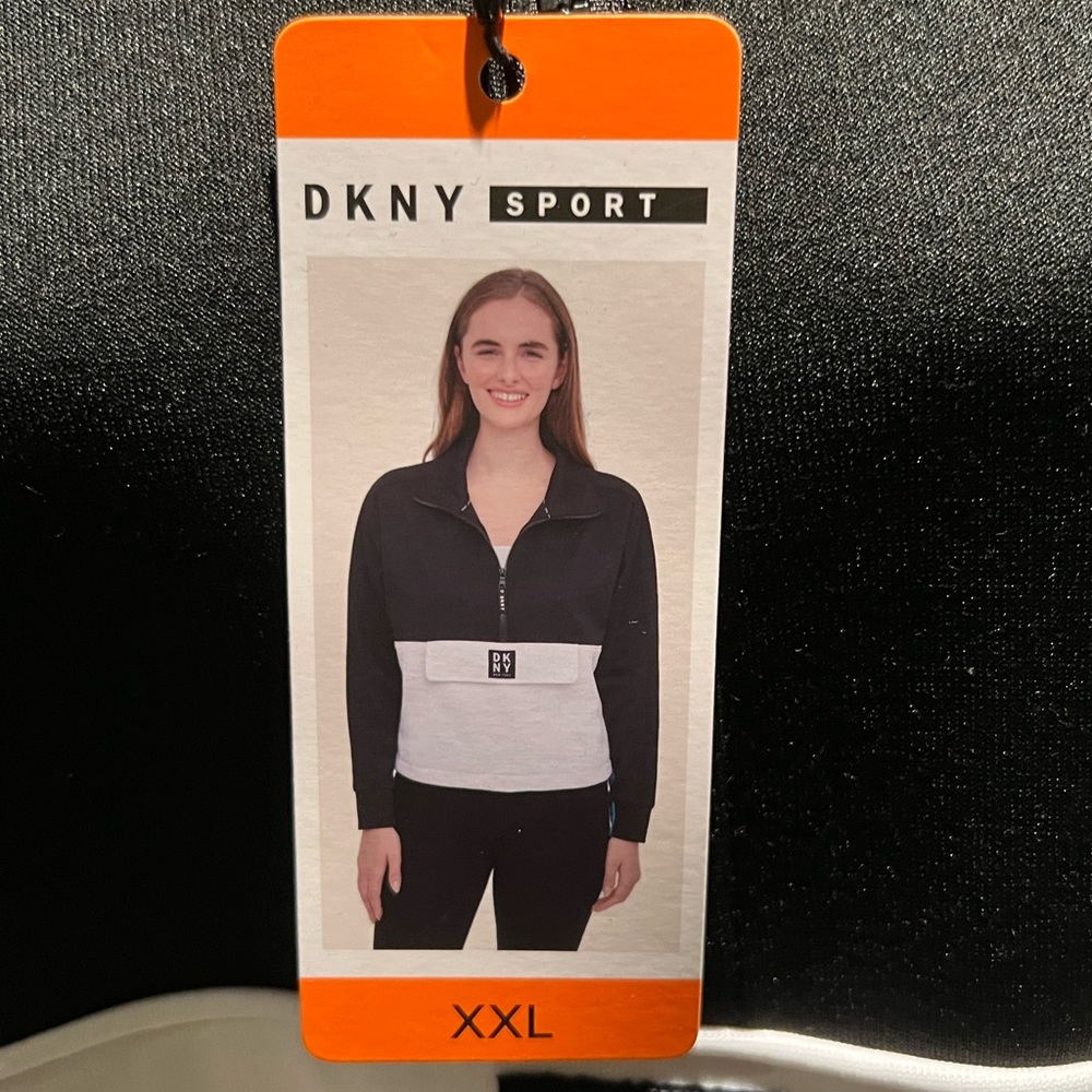New women’s DKNY half zip pullover